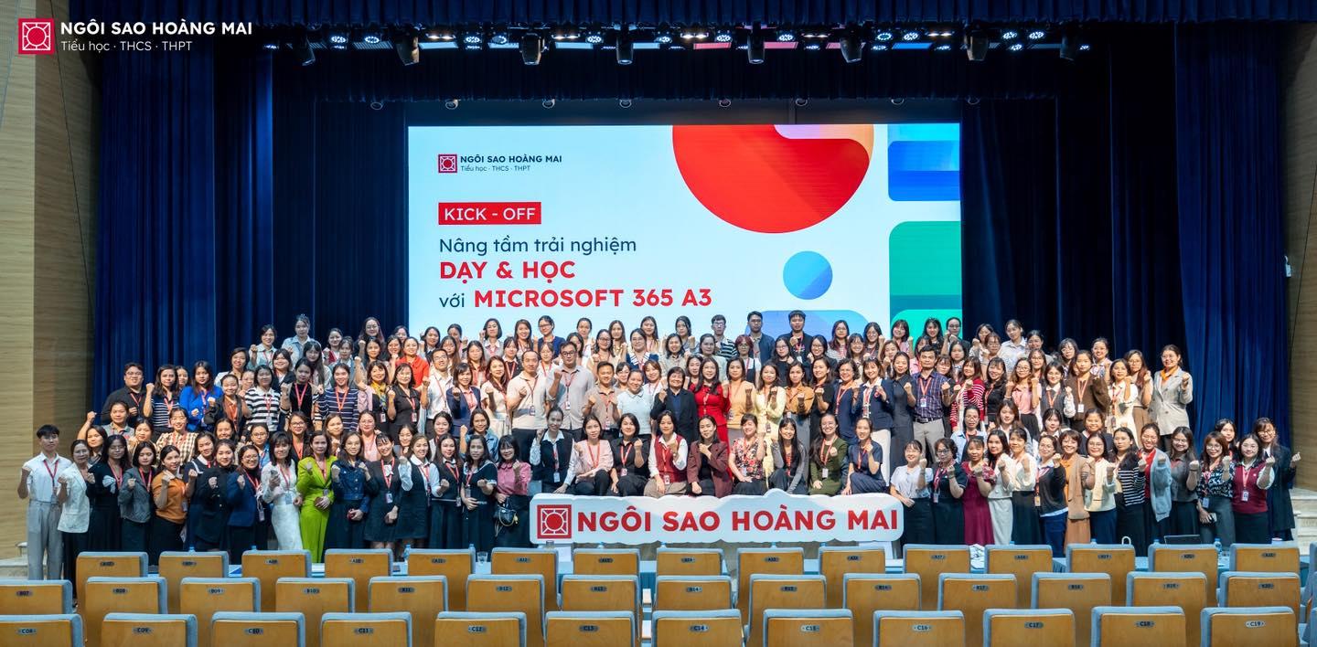 KICK-OFF: NÂNG TẦM TRẢI NGHIỆM DẠY & HỌC – BƯỚC TIẾN MỚI TRONG GIÁO DỤC SỐ VỚI MICROSOFT 365 A3
