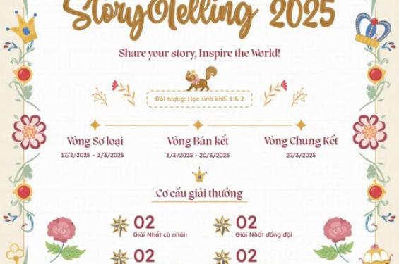Khởi động “English storytelling contest 2025” - Sân chơi ngoại ngữ hấp dẫn cho “Nhà kể chuyện nhí tài ba”