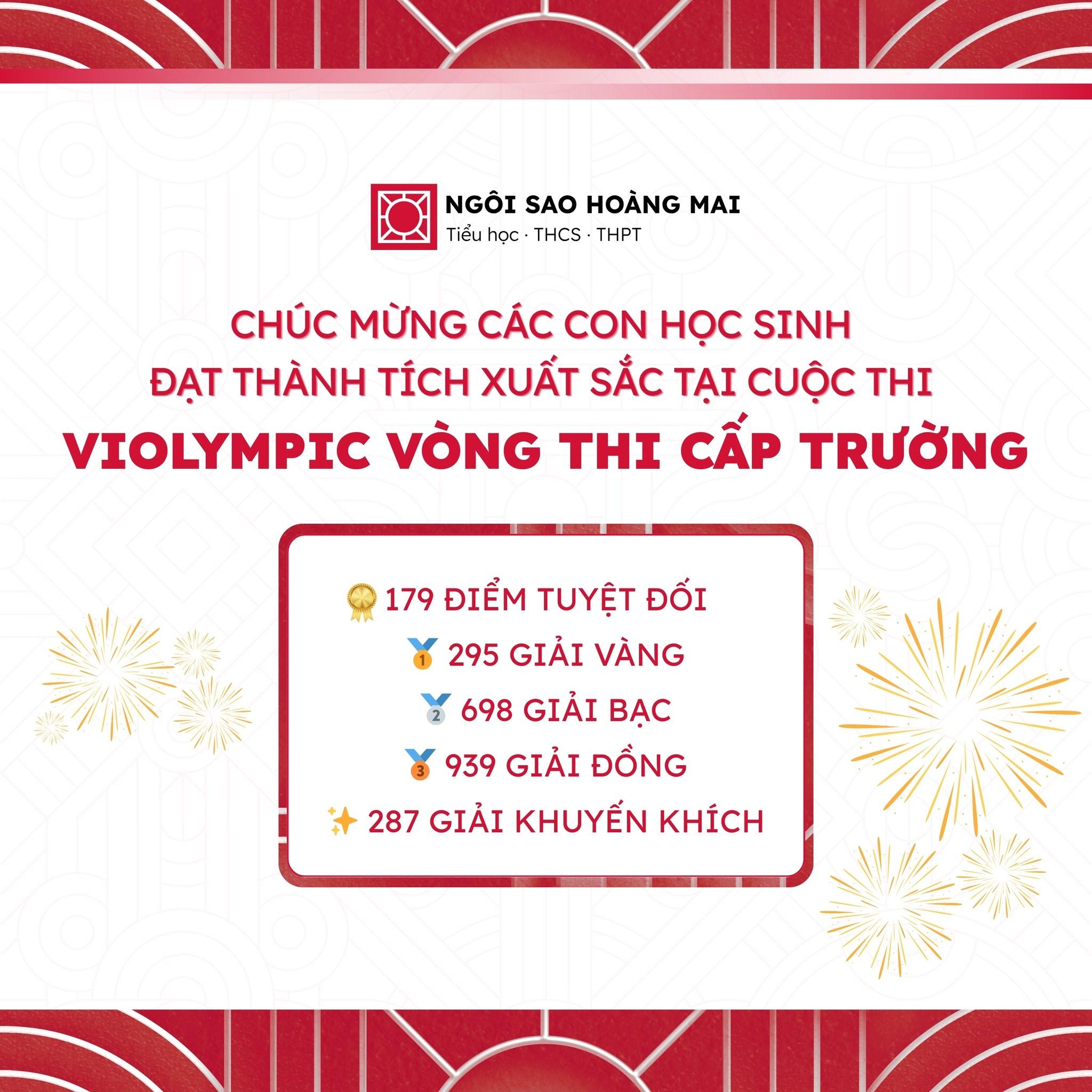 179 ĐIỂM TUYỆT ĐỐI, 295 🥇l 688 🥈l 939 🥉 297 🎖️TẠI SÂN CHƠI VIOLYMPIC