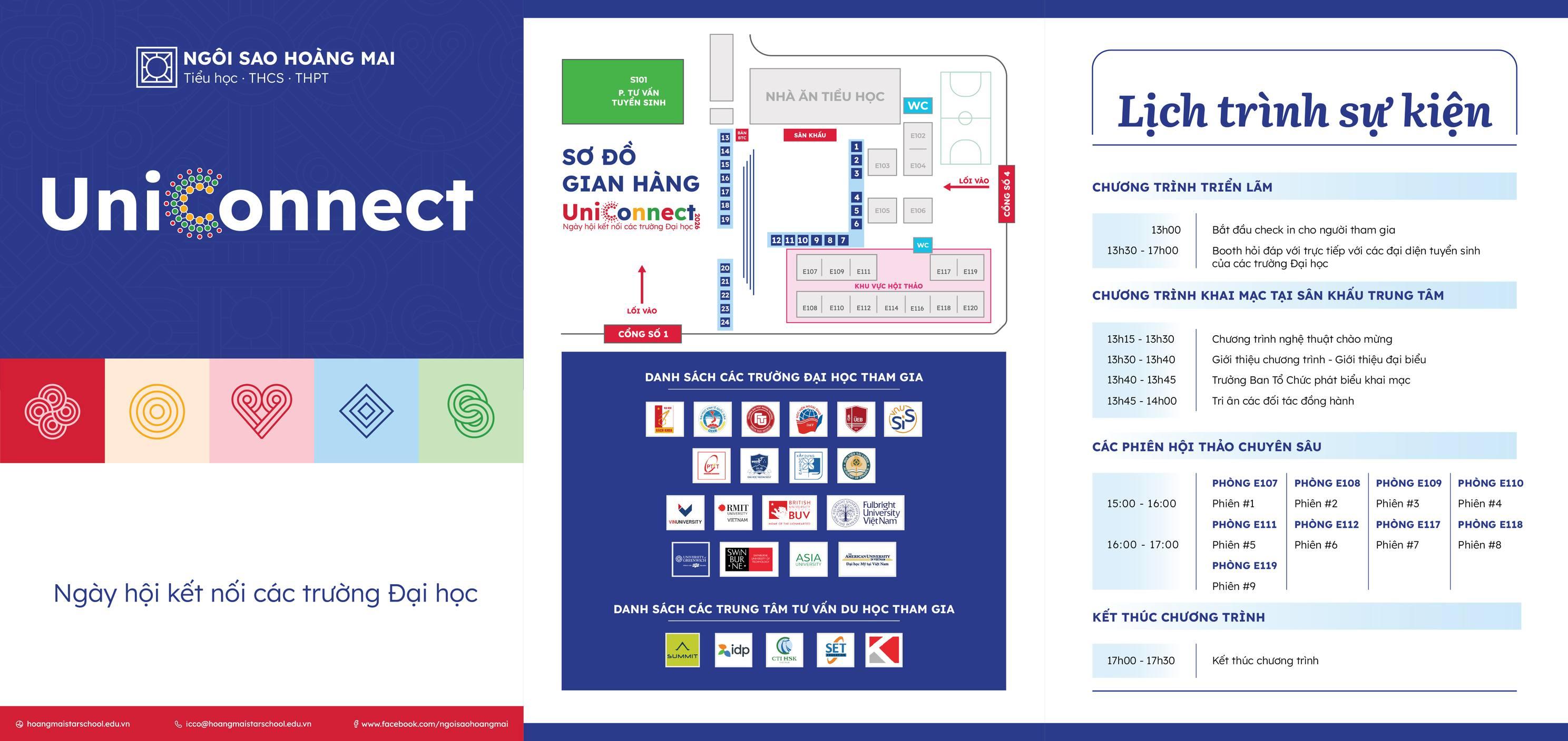 HƠN 20 TRƯỜNG ĐẠI HỌC HÀNG ĐẦU VIỆT NAM CÓ MẶT TẠI NGÔI SAO HOÀNG MAI – NGÀY HỘI KẾT NỐI CÁC TRƯỜNG ĐẠI HỌC UNICONNECT 2026
