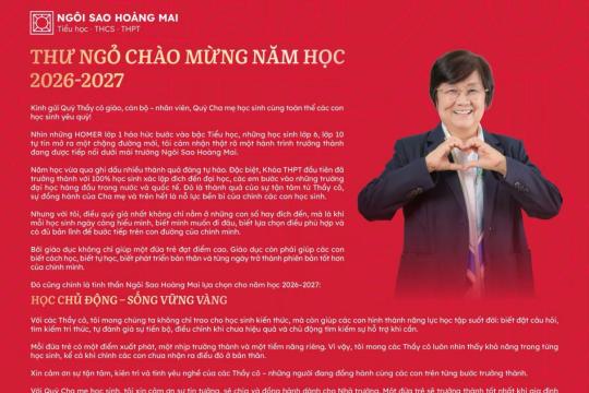 THƯ NGỎ NĂM HỌC 2026–2027 | NHÀ GIÁO PHẠM BÍCH NGÀ GỬI TRỌN NIỀM TIN TRÊN HÀNH TRÌNH TRƯỞNG THÀNH CỦA MỖI HOMER