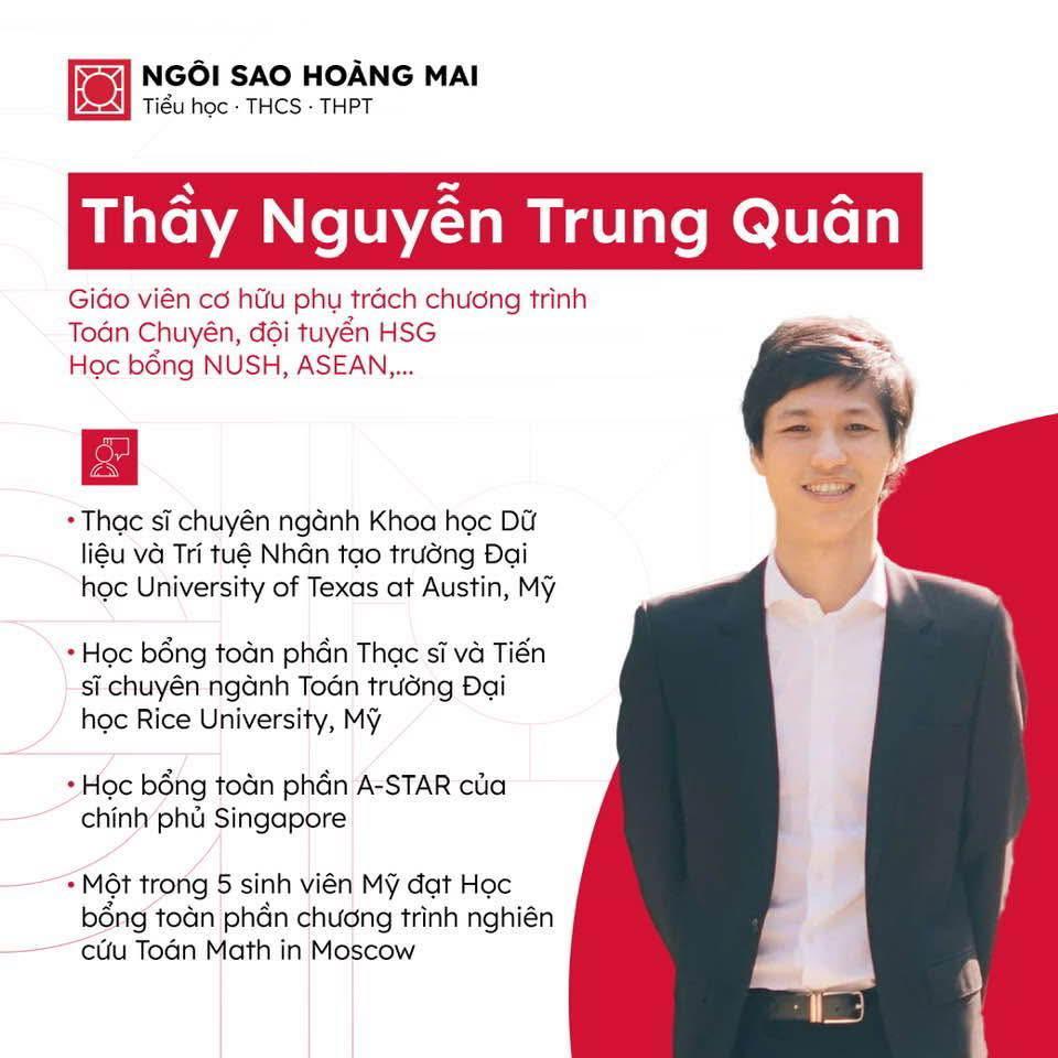 THẦY NGUYỄN TRUNG QUÂN – NGƯỜI MỞ RA HÀNH TRÌNH TƯ DUY TOÁN HỌC CHO CÁC HOMER 7A0