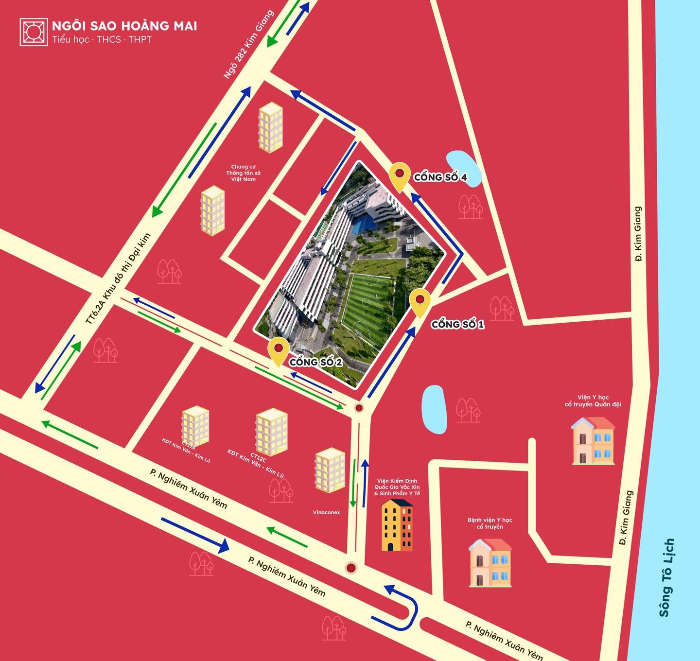 THÔNG BÁO Phân luồng di chuyển đưa – đón học sinh