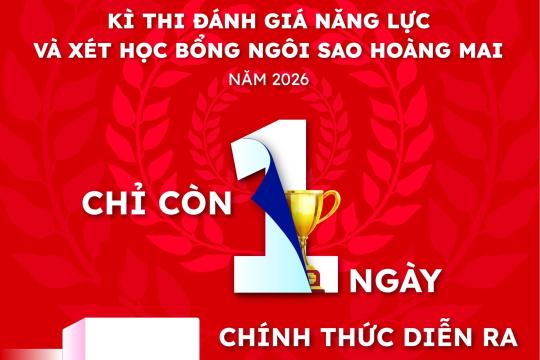 CHỈ CÒN 01 NGÀY – SẴN SÀNG TỎA SÁNG