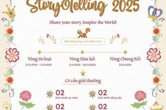 Khởi động “English storytelling contest 2025” - Sân chơi ngoại ngữ hấp dẫn cho “Nhà kể chuyện nhí tài ba”