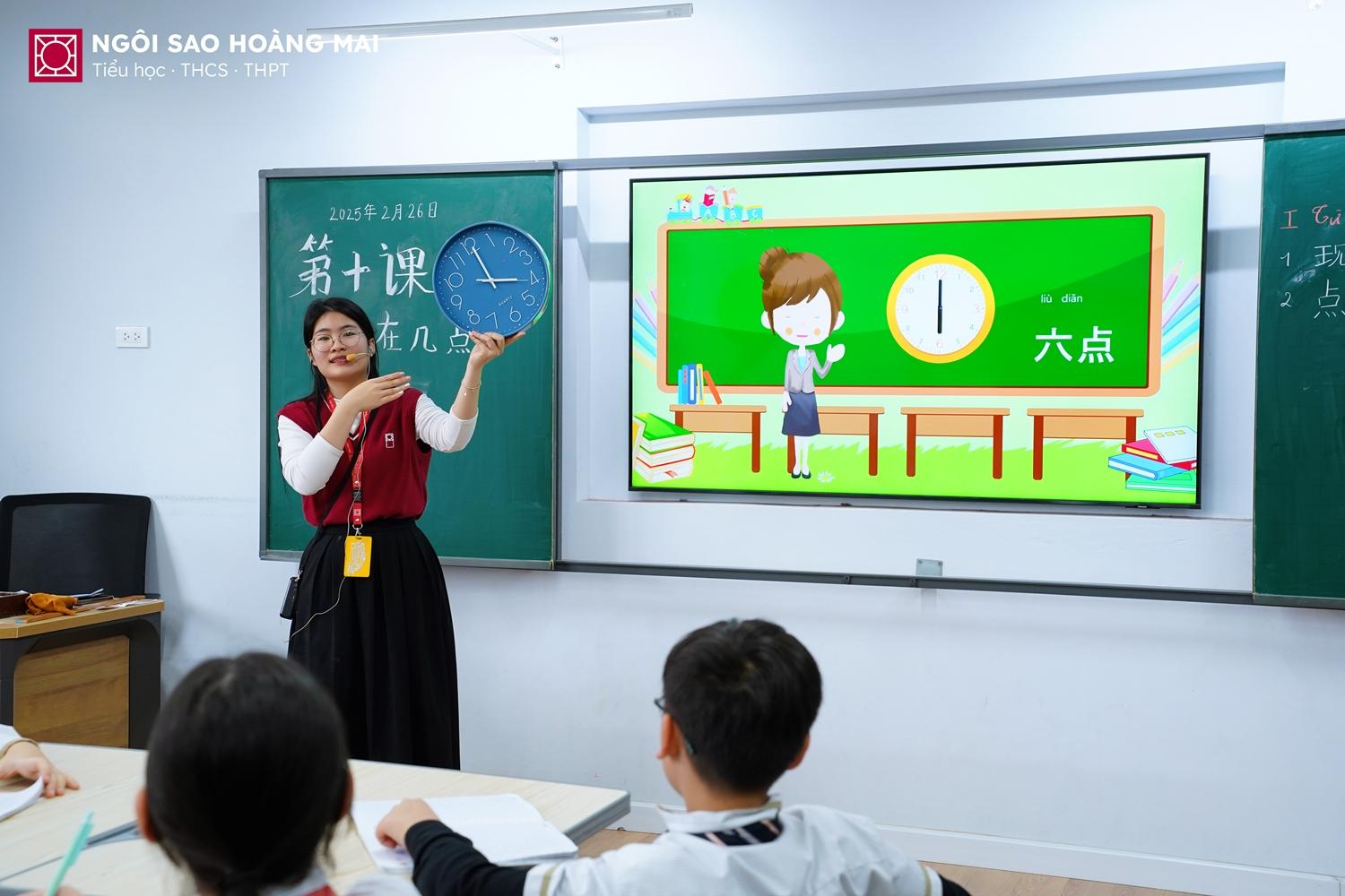 Học sinh khối 6 với những tiết học chuyên đề tiếng Trung thú vị, đáng nhớ