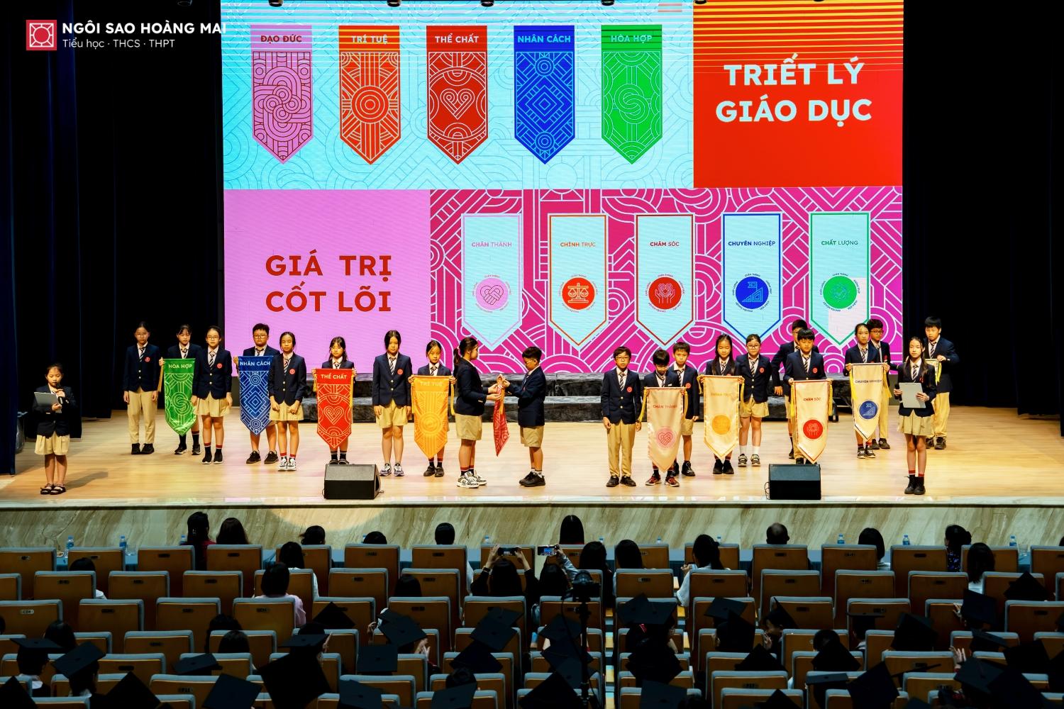 LỄ BẾ GIẢNG TRƯỜNG NGÔI SAO HOÀNG MAI NĂM HỌC 2024-2025: GHI DẤU MỘT CHẶNG ĐƯỜNG VỚI NHIỀU THÀNH TỰU RỰC RỠ