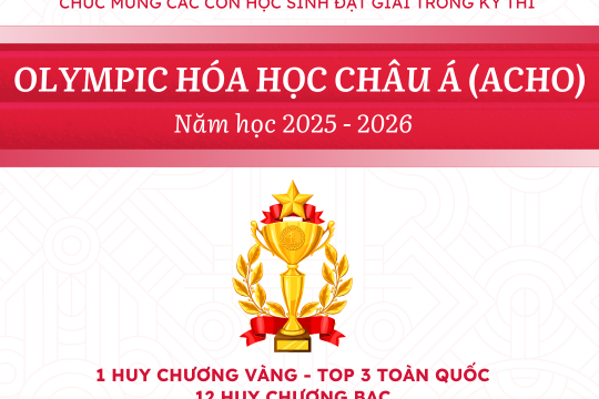 34 HUY CHƯƠNG & GIẢI THƯỞNG – KHI ĐAM MÊ KHOA HỌC ĐƯỢC ĐÁNH THỨC – HOMER THCS VIẾT NÊN CÂU CHUYỆN TỎA SÁNG TẠI AChO