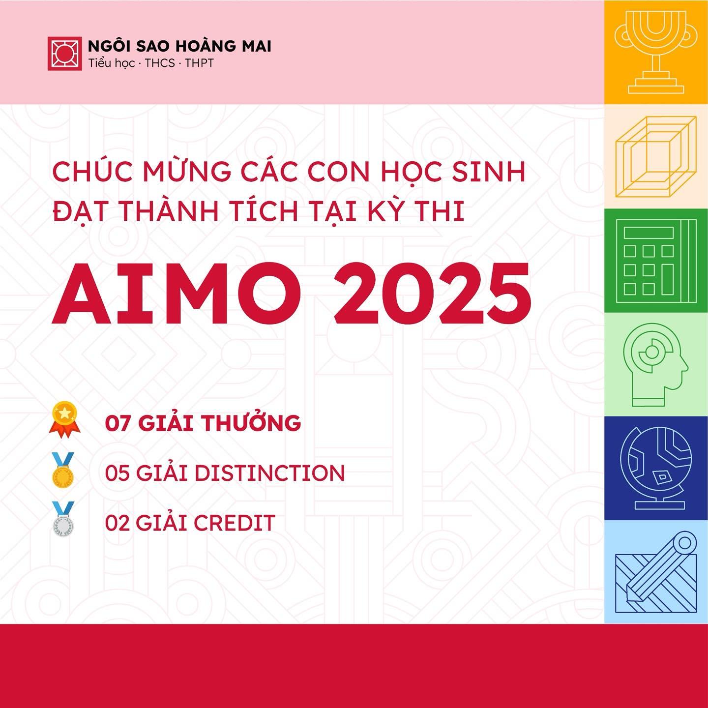 7 “HOMER” TỎA SÁNG TẠI KỲ THI TOÁN HỌC QUỐC TẾ AIMO 2025