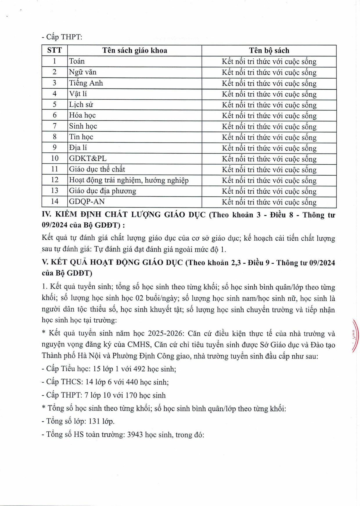Báo cáo thường niên năm học 2025-2026 - trang 7