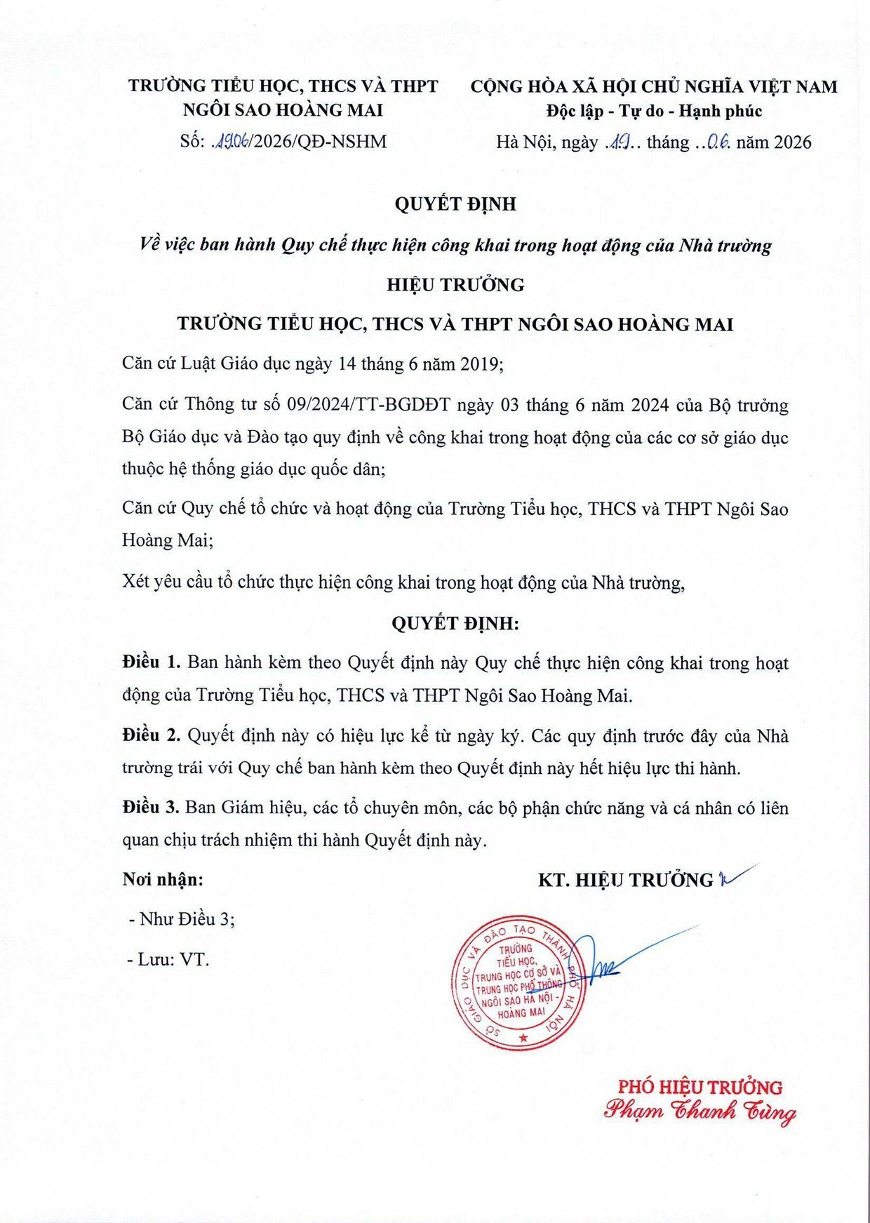 Quyết định số 1906/2026/QĐ-NSHM - trang 1