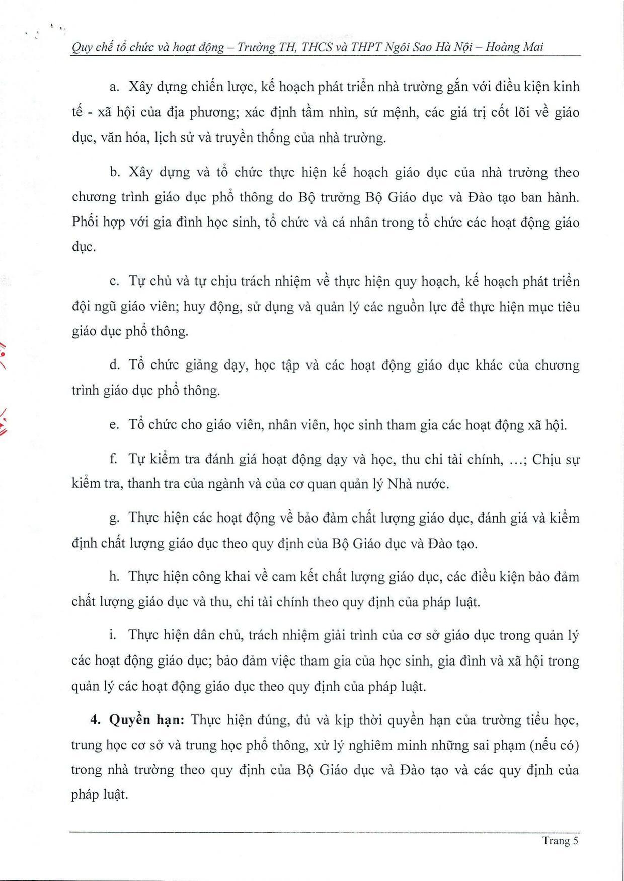 Quy chế tổ chức và hoạt động - trang 4