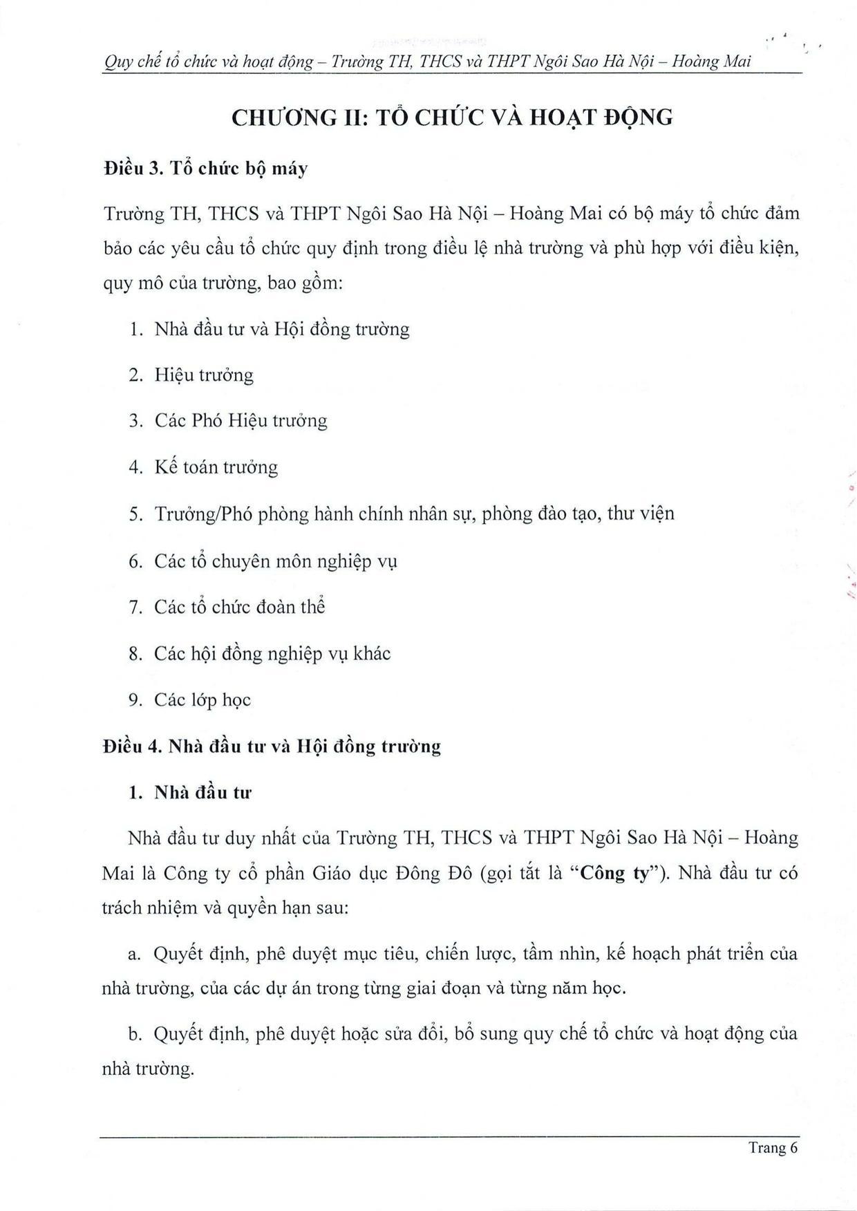 Quy chế tổ chức và hoạt động - trang 5
