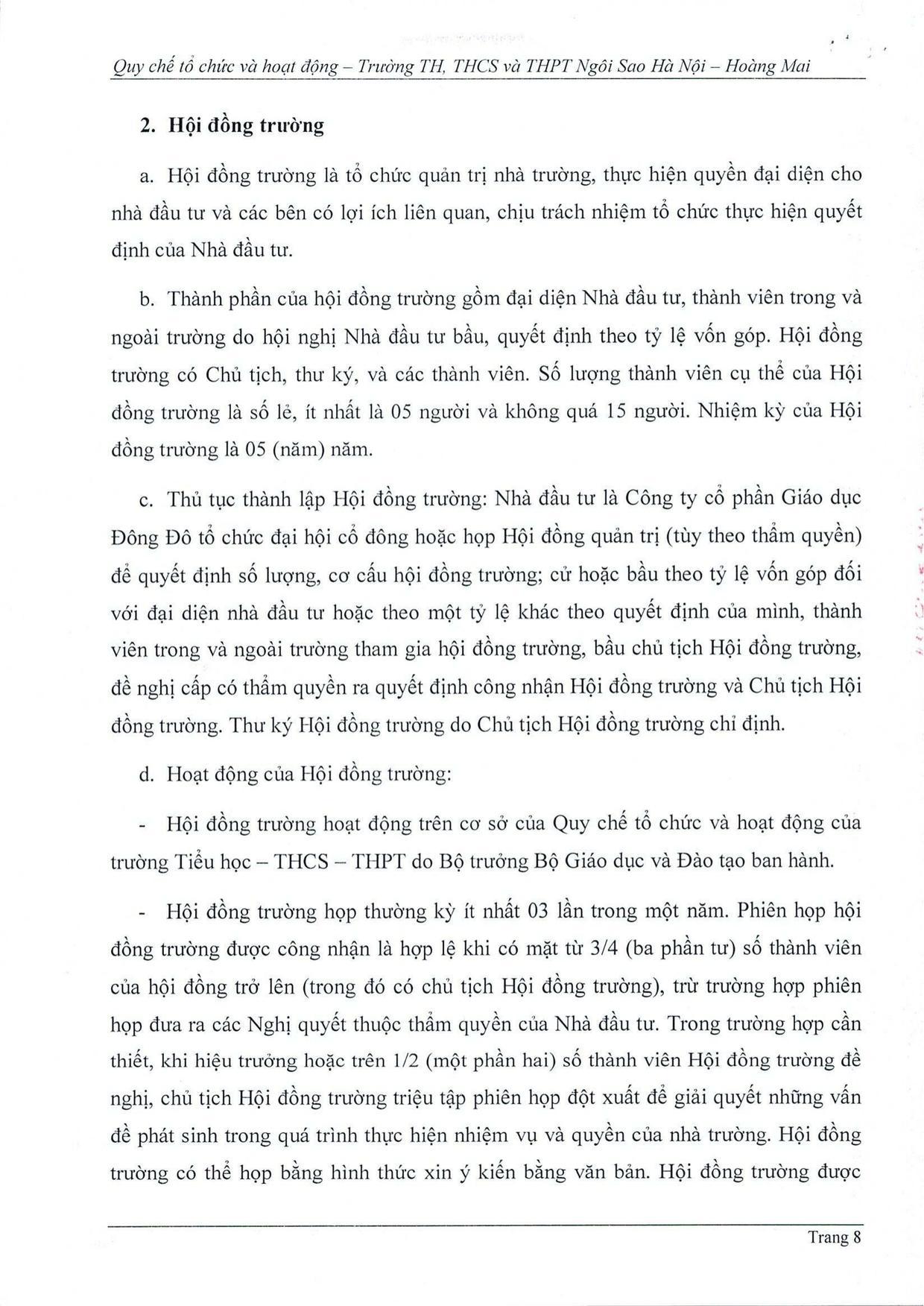 Quy chế tổ chức và hoạt động - trang 7