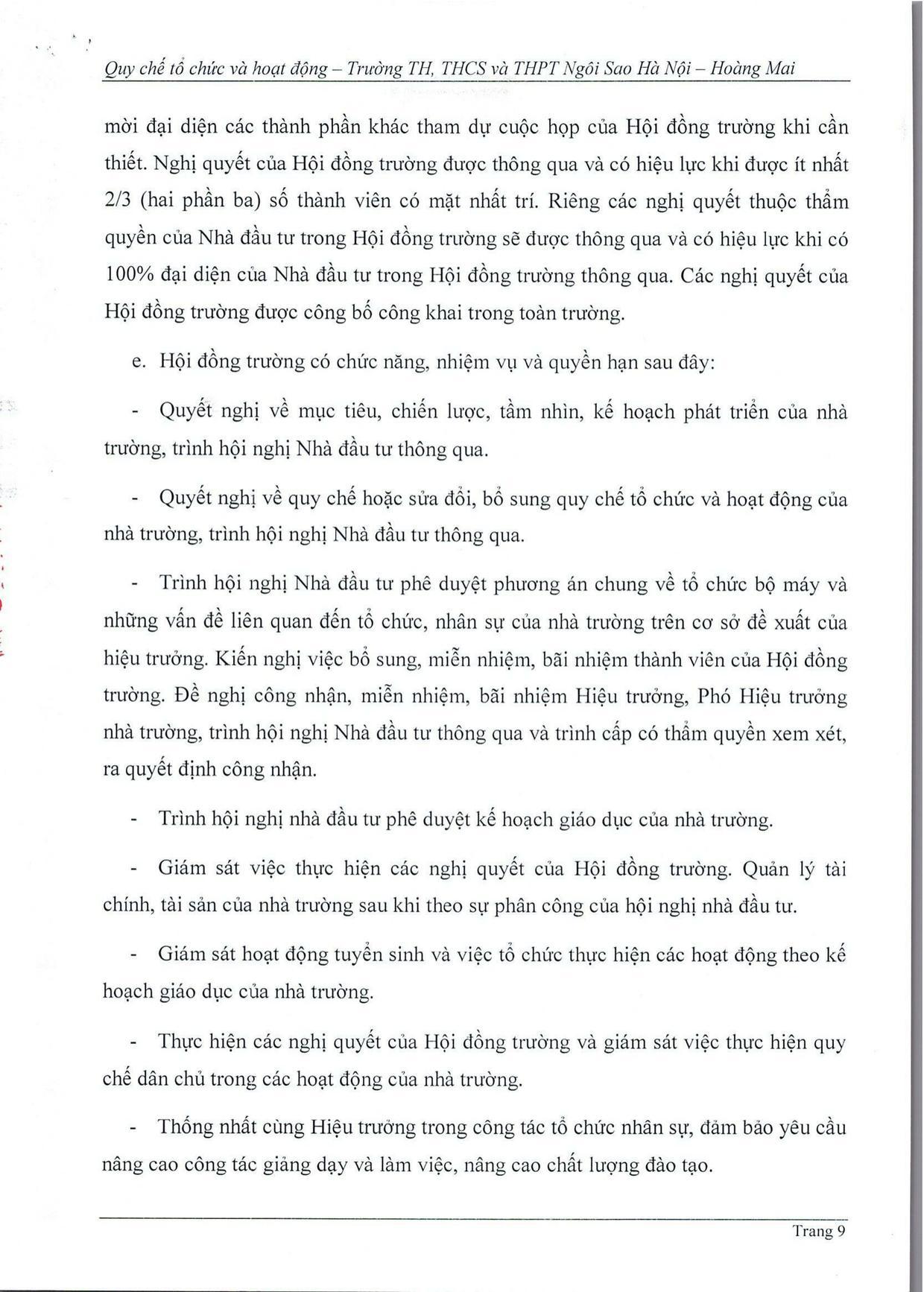 Quy chế tổ chức và hoạt động - trang 8