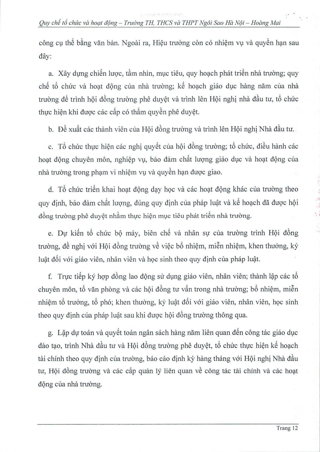 Quy chế tổ chức và hoạt động - trang 11