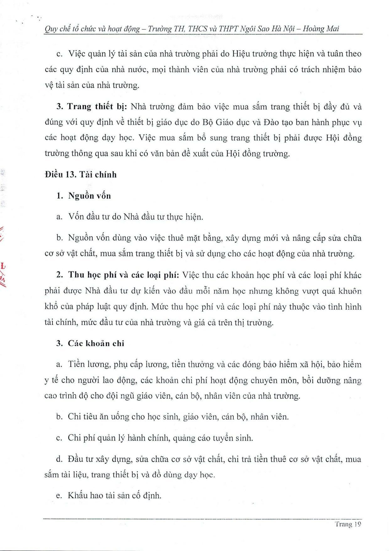 Quy chế tổ chức và hoạt động - trang 18