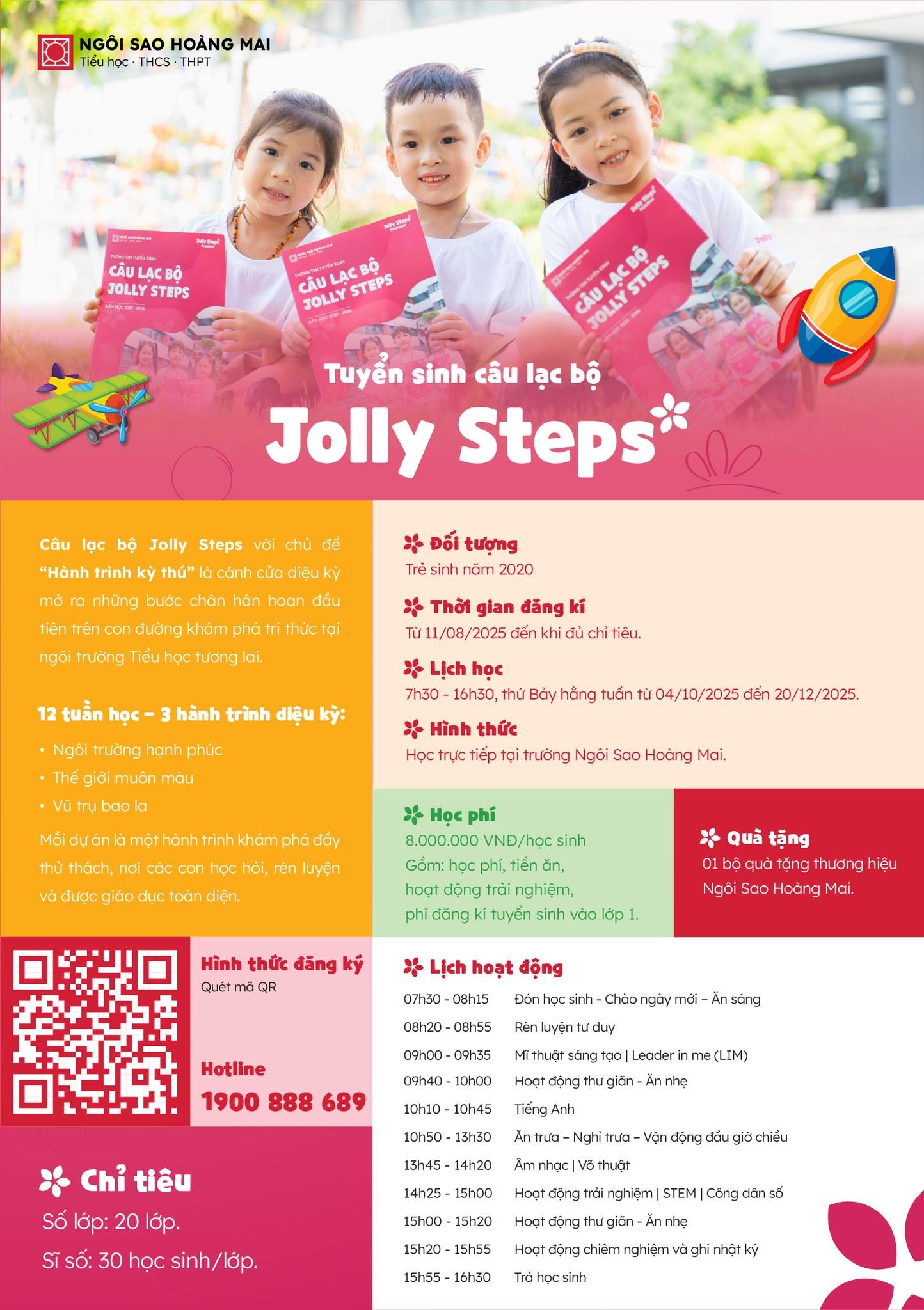 JOLLY STEPS 2025 – MỘT NGÔI TRƯỜNG - MỘT HÀNH TRÌNH - MỘT TƯƠNG LAI VỮNG CHẮC