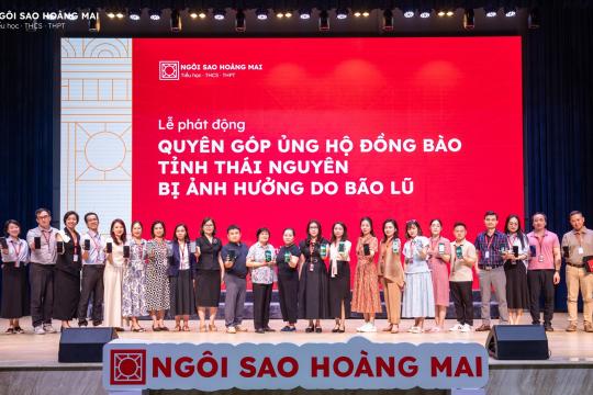 NGÔI SAO HOÀNG MAI PHÁT ĐỘNG QUYÊN GÓP ỦNG HỘ ĐỒNG BÀO TỈNH THÁI NGUYÊN BỊ ẢNH HƯỞNG BỞI BÃO LŨ