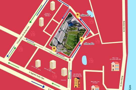 THÔNG BÁO Phân luồng di chuyển đưa – đón học sinh