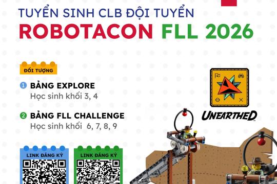 CHÍNH THỨC MỞ ĐƠN TUYỂN CHỌN ĐỘI ROBOTACON FIRST LEGO LEAGUE 2025–2026