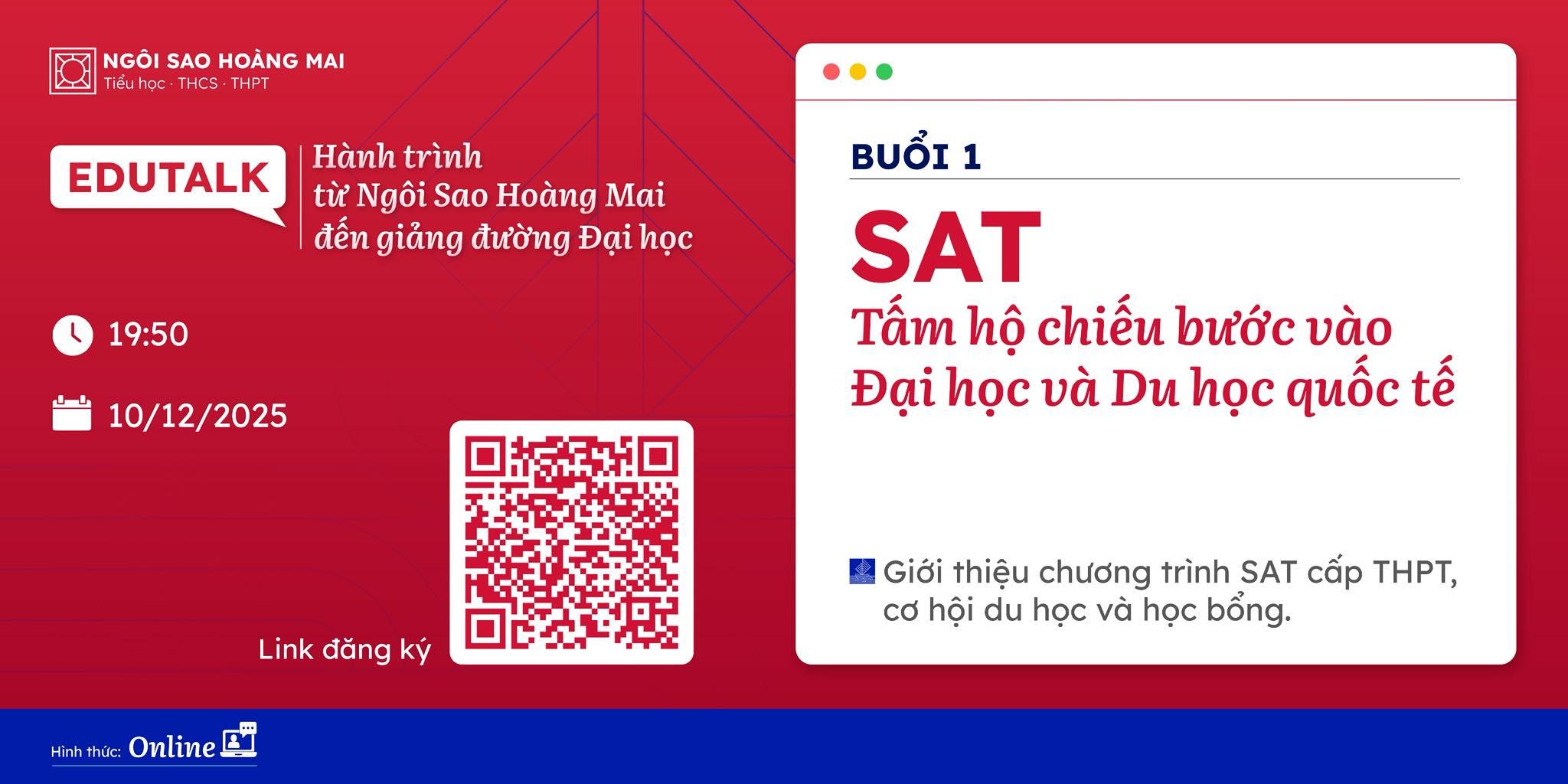 SAT – CHIẾN LƯỢC TIÊN PHONG TẠI NGÔI SAO HOÀNG MAI